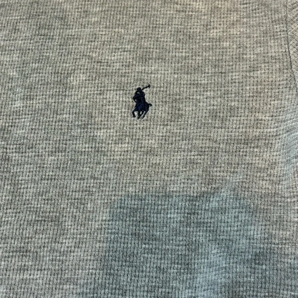 Polo by Ralph Lauren Heather Gray Waffle Knit Top